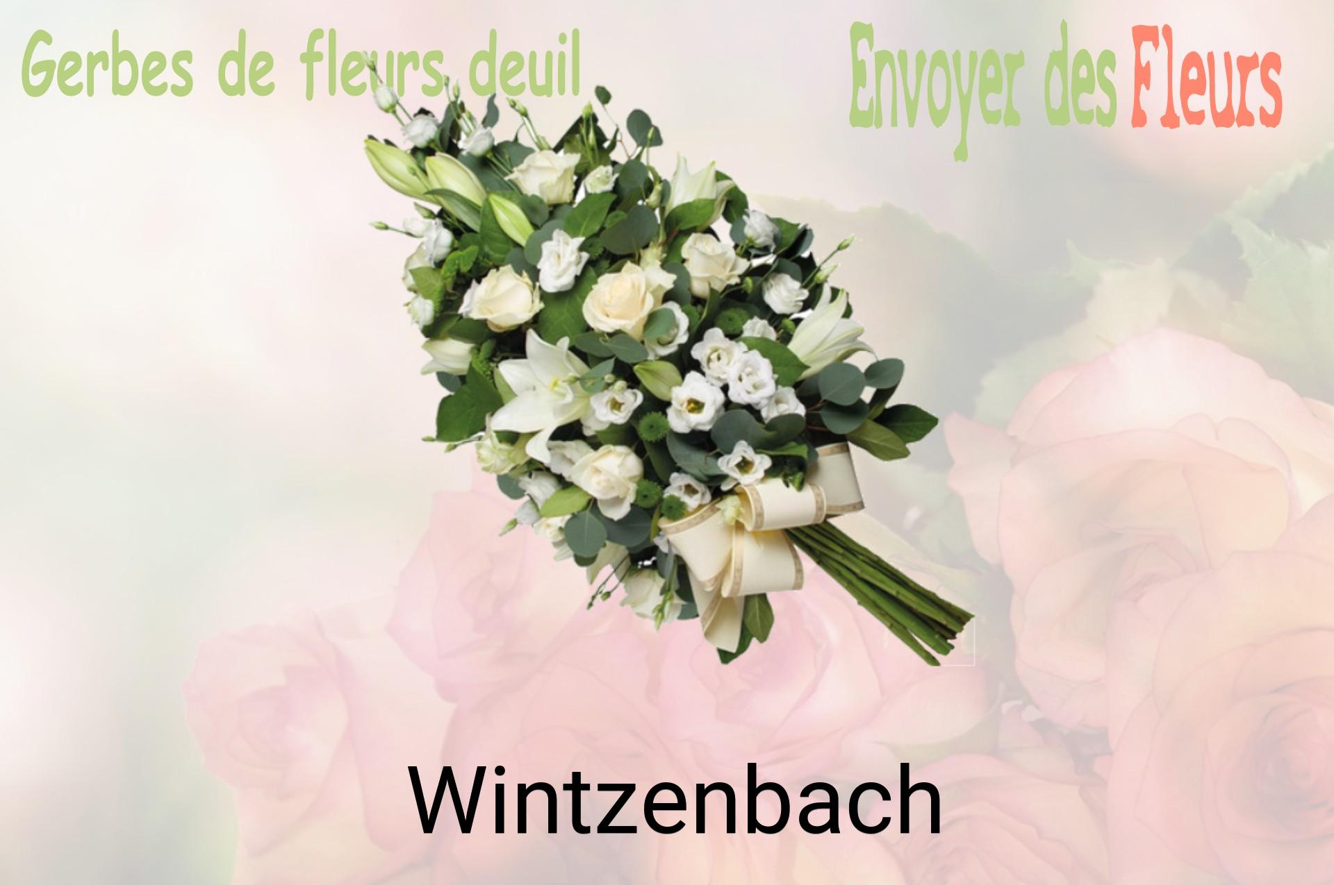 Gerbe de fleurs de deuil livrée à Wintzenbach